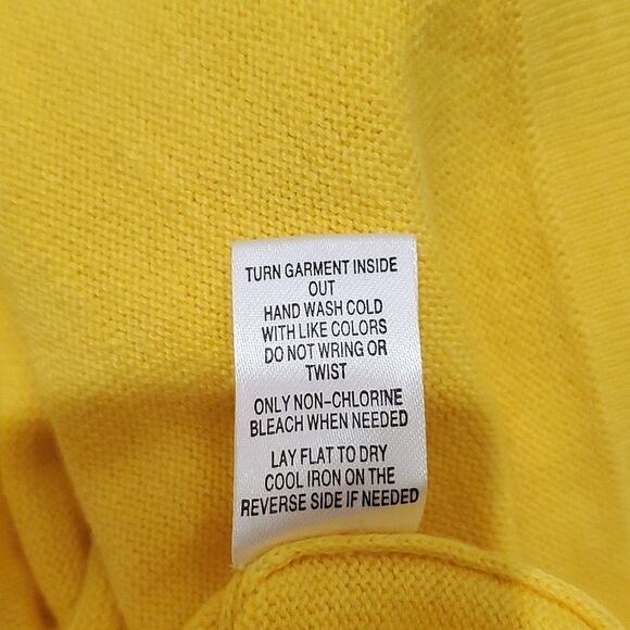 BUA/BUA RETRO SUNGLASSES SWEATER/TUNIC, Sz M, YELLOW, COTTON, NWOT - Picture 12 of 13